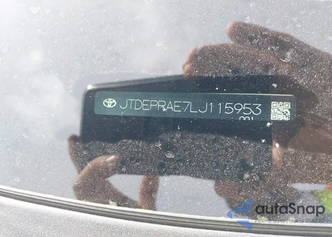 2020 Toyota Corolla Le from USA, damaged, VIN JTDEPRAE7LJ115953